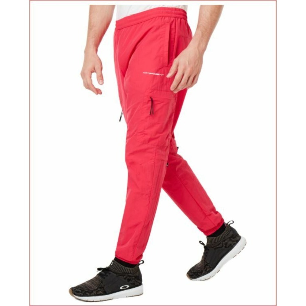 Oakley men sweatpants Cargo Pant 422613 custom fit pink red pocket XS $170